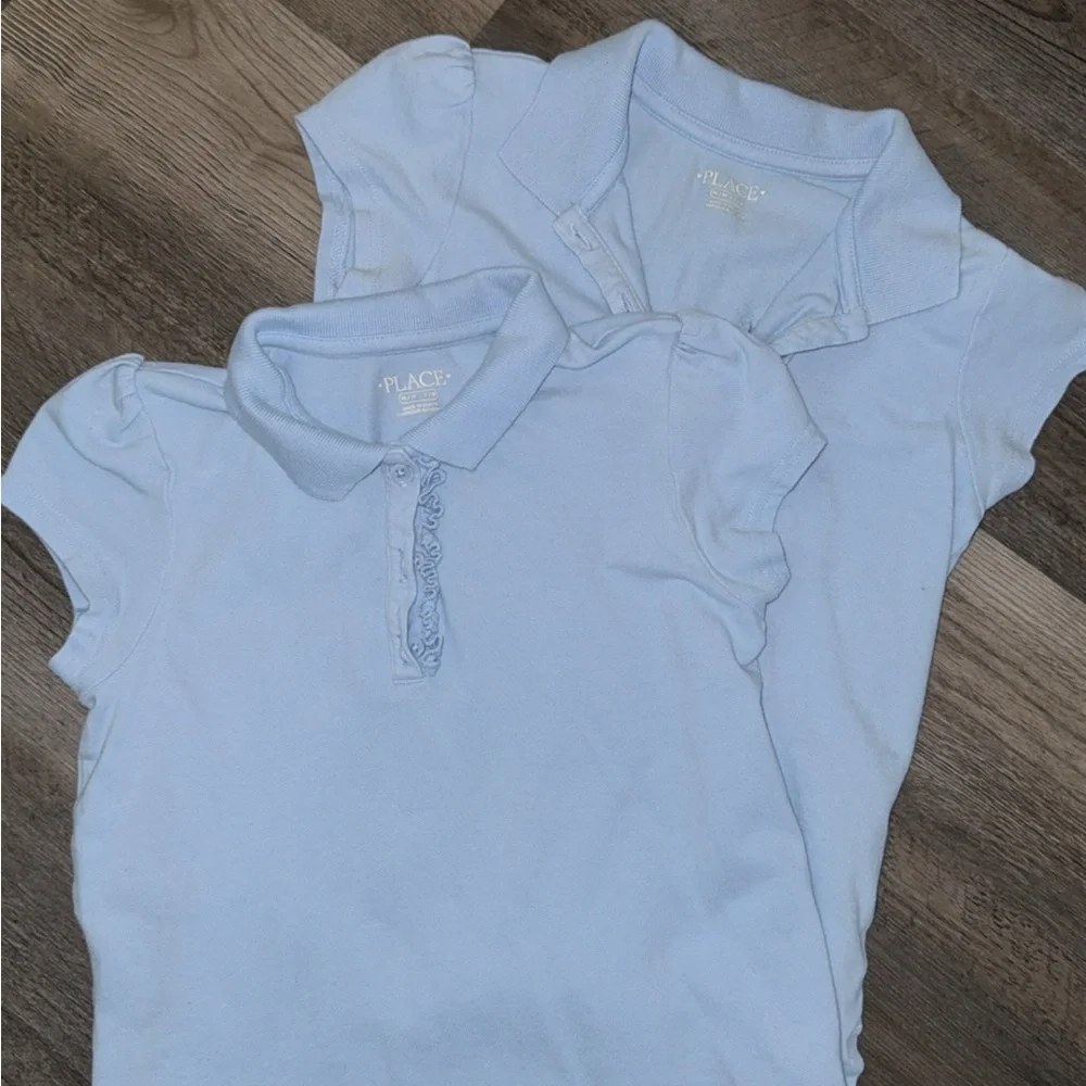 2 Light Blue Polo Dresses & 2 Shirts Bundle